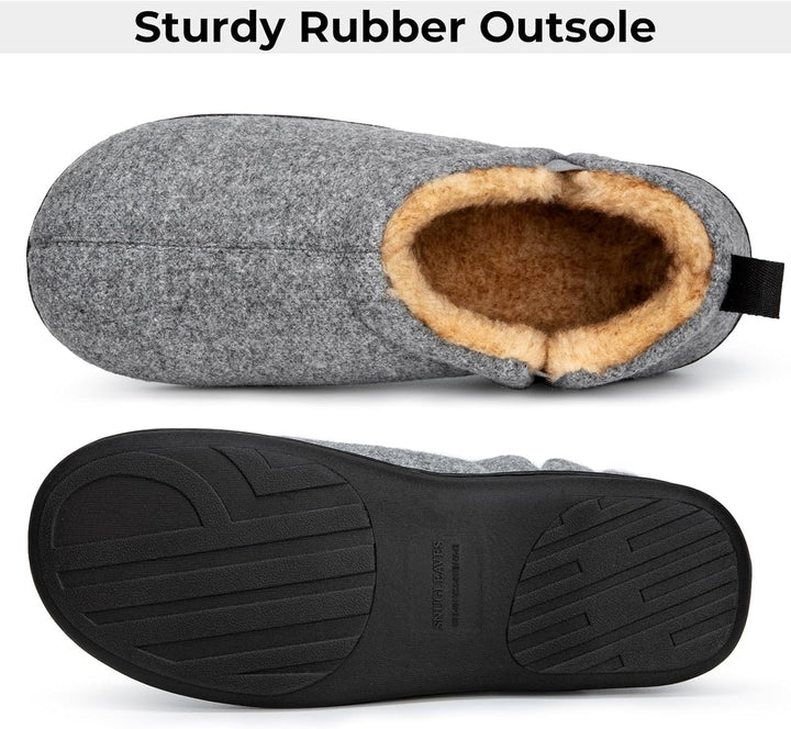 Heren pantoffels Noah bruin: de perfecte binnenhuis schoenen voor warmte en comfort.
