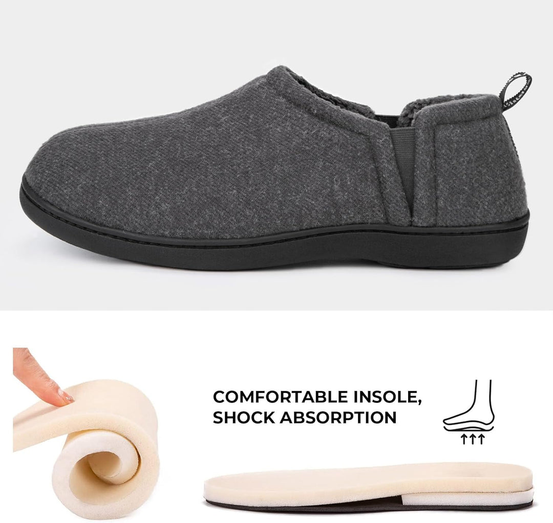 Warme en comfortabele heren pantoffels Noah in bruin, voor ontspannen momenten thuis.