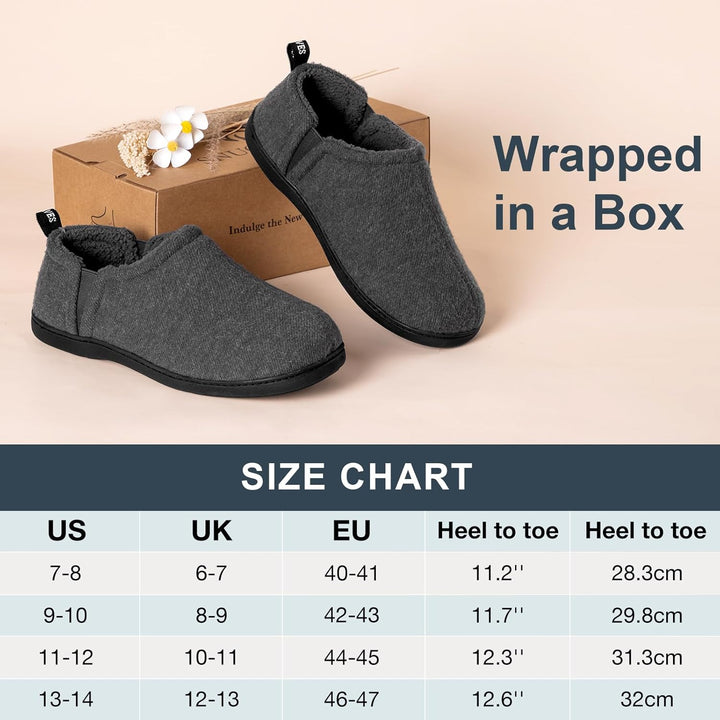 Stevige zool van donkergrijze heren pantoffels Noah, voor langdurig draagcomfort.