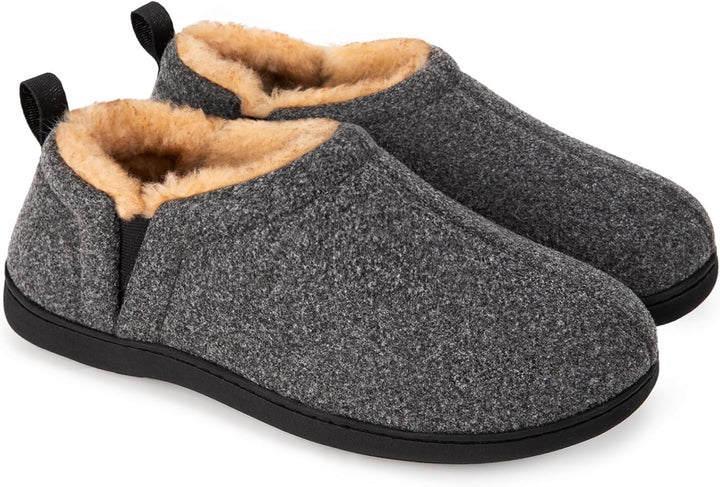 Warme heren pantoffels Noah in bruin, ideaal voor relaxen na een lange dag.