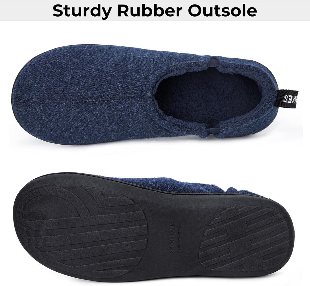 Antislip heren pantoffels Noah in donkergrijs; veilige grip voor binnenhuis.
