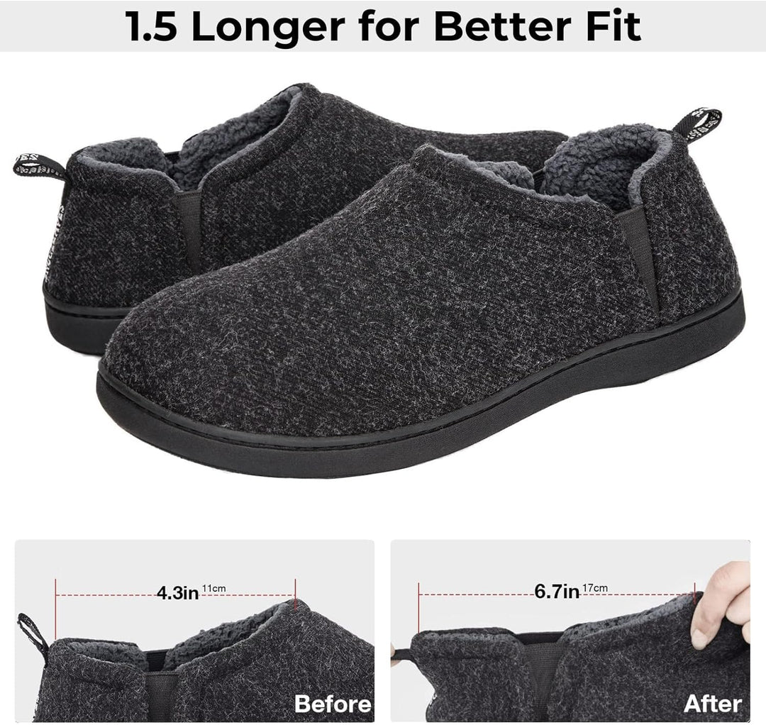 Warme heren pantoffels Noah in bruin, met optimale isolatie tegen koude vloeren.