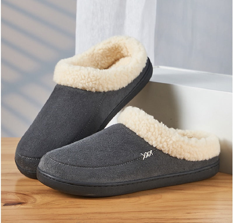 Comfortabele heren pantoffels Lars met antislipzool. Houdt voeten warm en veilig in huis tijdens de winter.