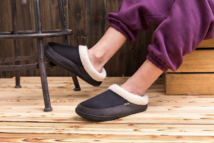 Stijlvolle heren winterpantoffels Lars. Gezellige, warme pantoffels voor thuis; geniet van comfort aan je voeten.