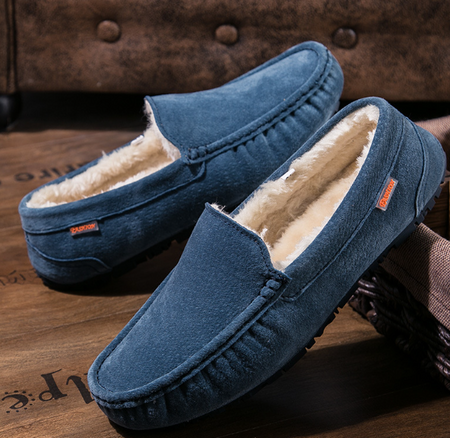 Stijlvolle Joris heren mocassin pantoffels, gevoerd voor warmte en optimaal comfort.