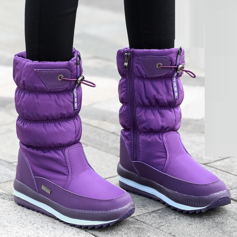 Warme Oslo dames winterlaarzen, comfortabel gevoerd, antislipzool, elegant ontwerp, waterafstotend materiaal.