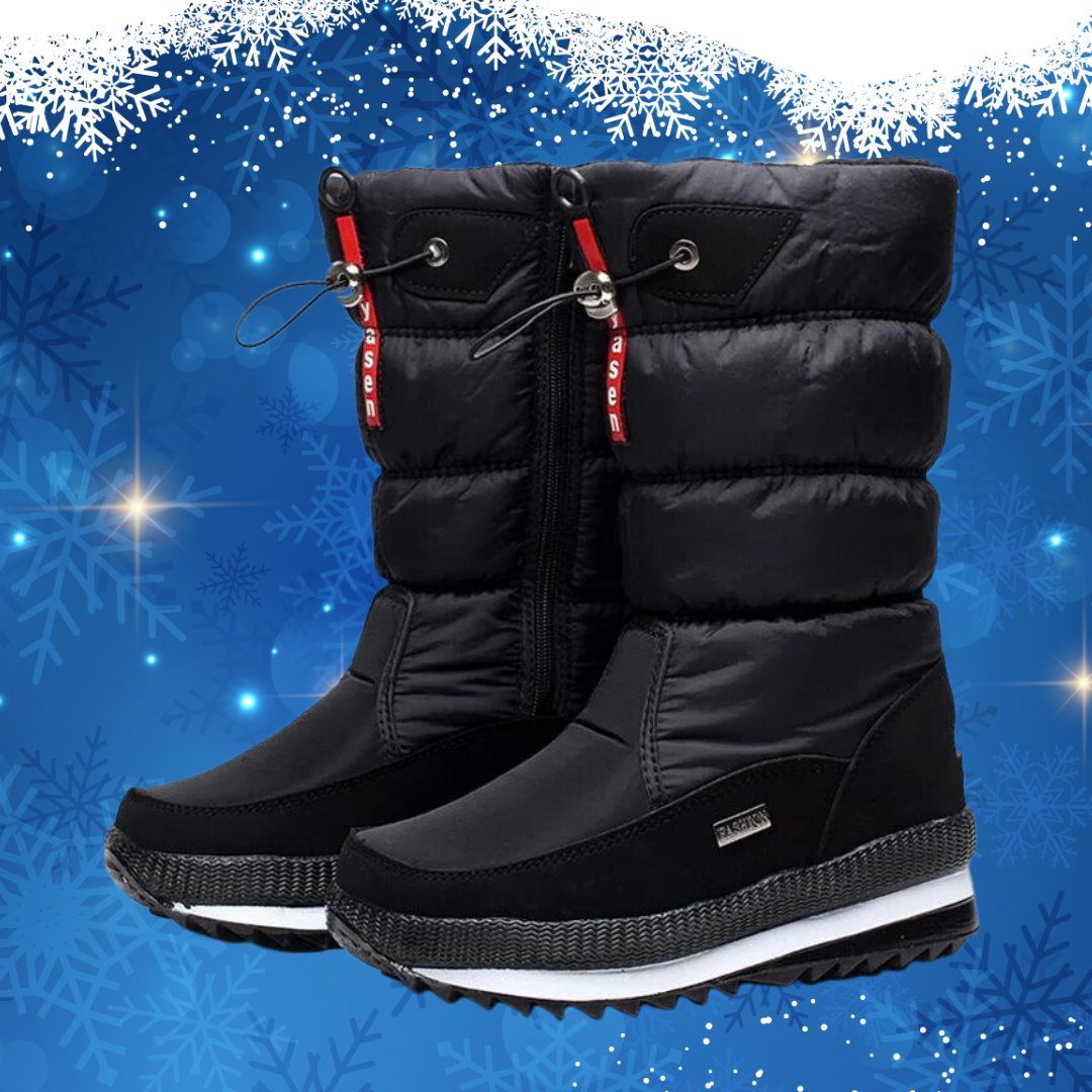 Warme Oslo dames winterlaarzen, comfortabel gevoerd, antislipzool, elegant ontwerp, waterafstotend materiaal.