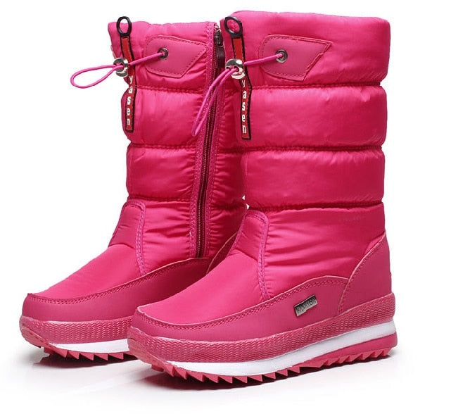 Warme Oslo dames winterlaarzen, comfortabel gevoerd, antislipzool, elegant ontwerp, waterafstotend materiaal.