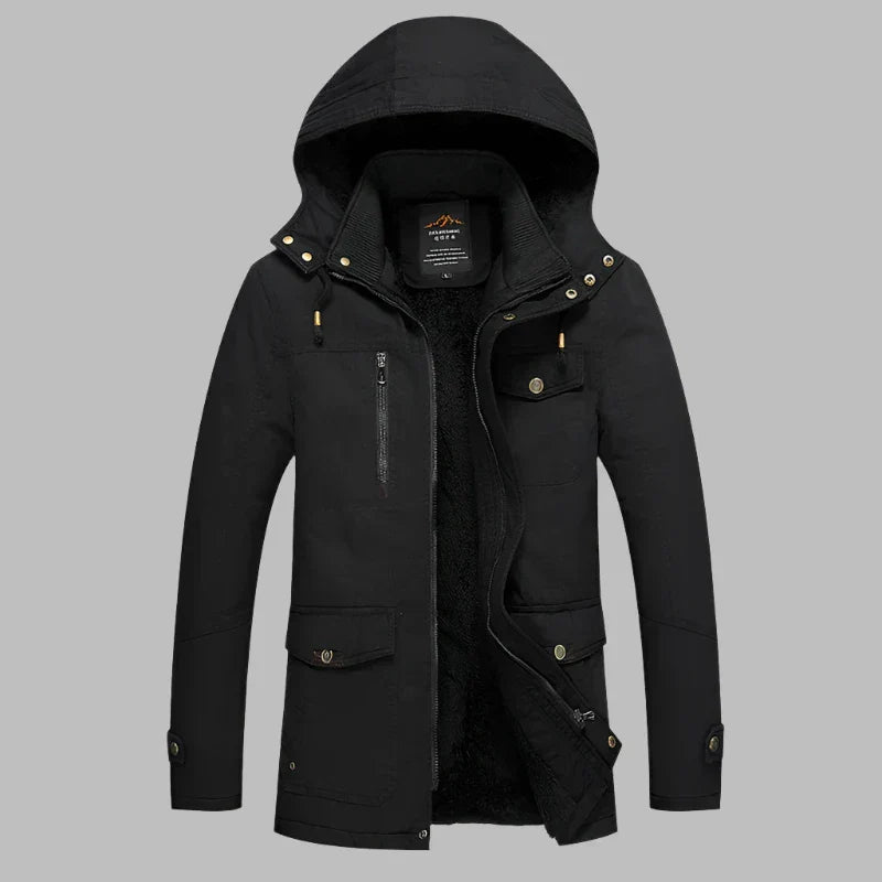 Waterdichte ArcticShield parka voor heren, warm met bontkraag; ideaal voor koude winterdagen outdoor.