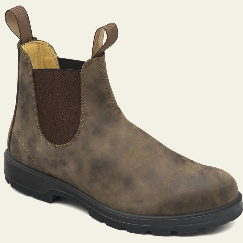 Waterdichte heren Chelsea boots, klassiek ontwerp, zwart, instapmodel, elegant en robuust schoeisel voor alle weersomstandigheden.
