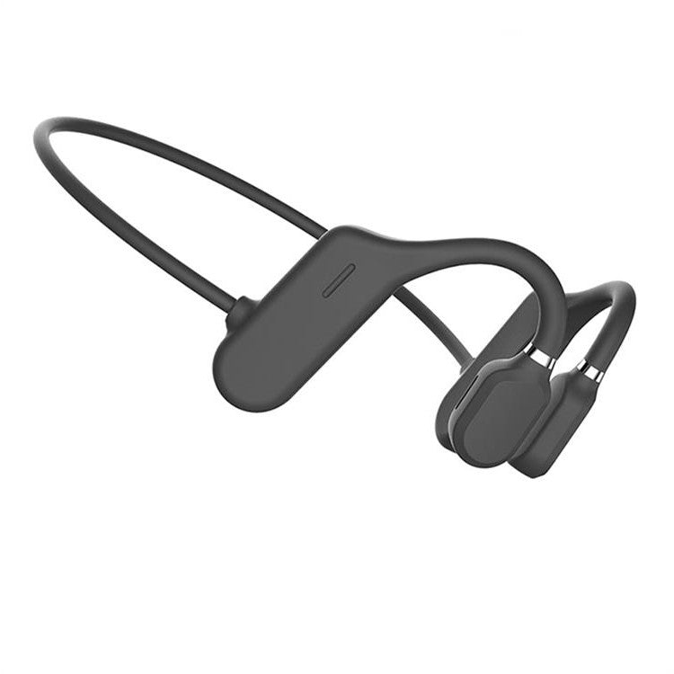 Waterdichte botgeleidingshoofdtelefoon, elegant zwart met Bluetooth 5.0, ideaal voor comfort en sportieve activiteiten