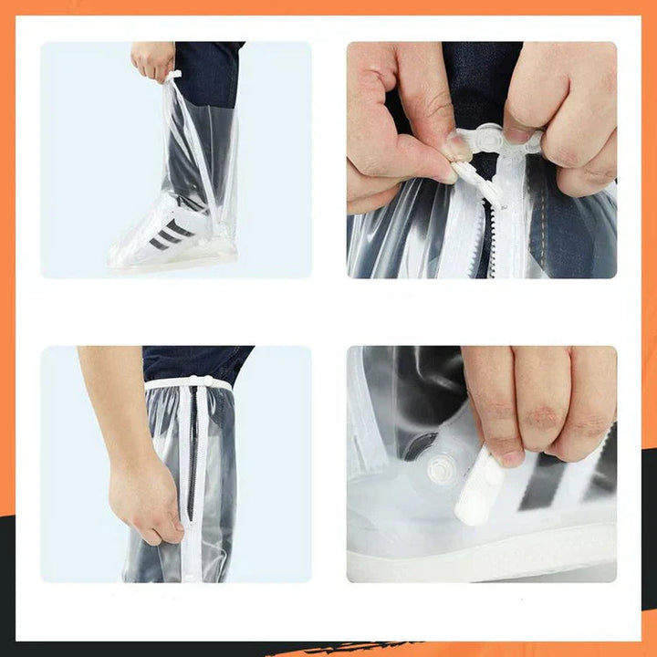 Wasserdichte overschoenen in de regen, 100% waterdicht, vuilafstotend, perfecte bescherming tegen het weer, gemakkelijk te gebruiken