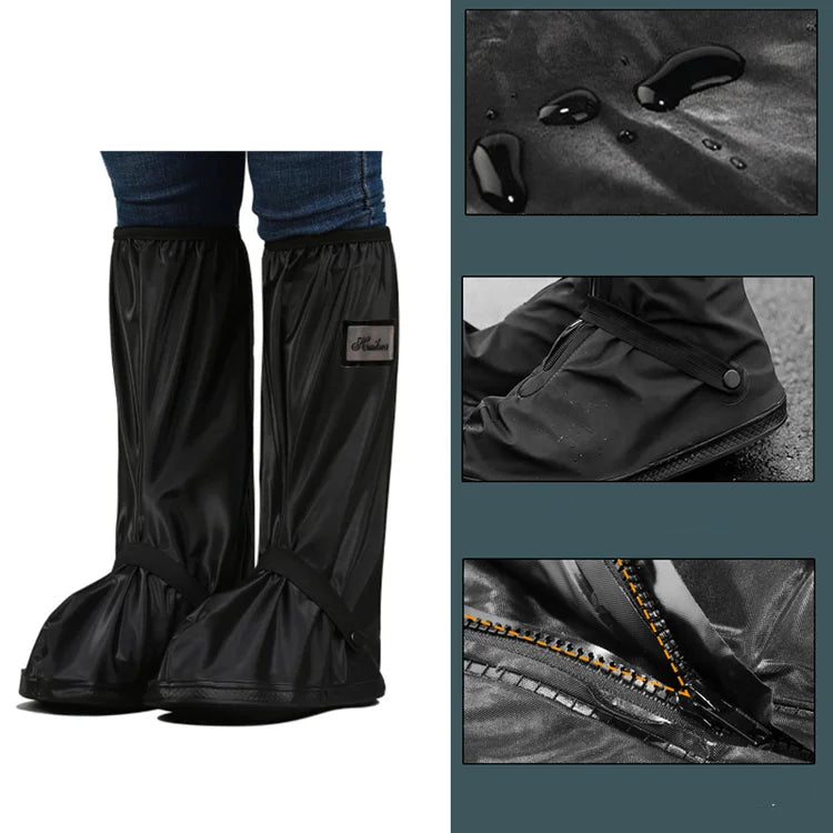 Wasserdichte overschoenen in de regen, 100% waterdicht, vuilafstotend, perfecte bescherming tegen het weer, gemakkelijk te gebruiken