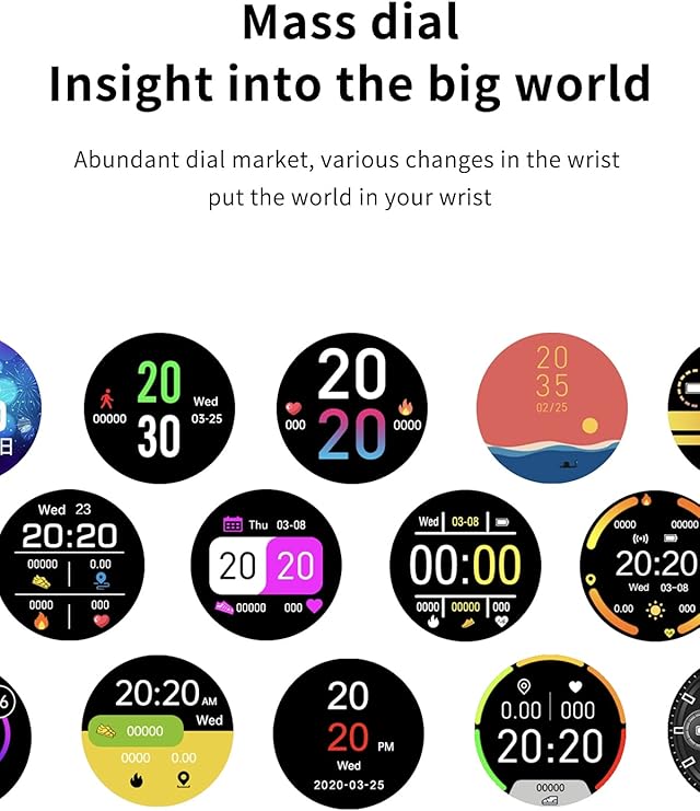 Waterdichte unisex smartwatch met activiteiten tracker en hartslagmeter, slank, modern design voor actieve levensstijlen