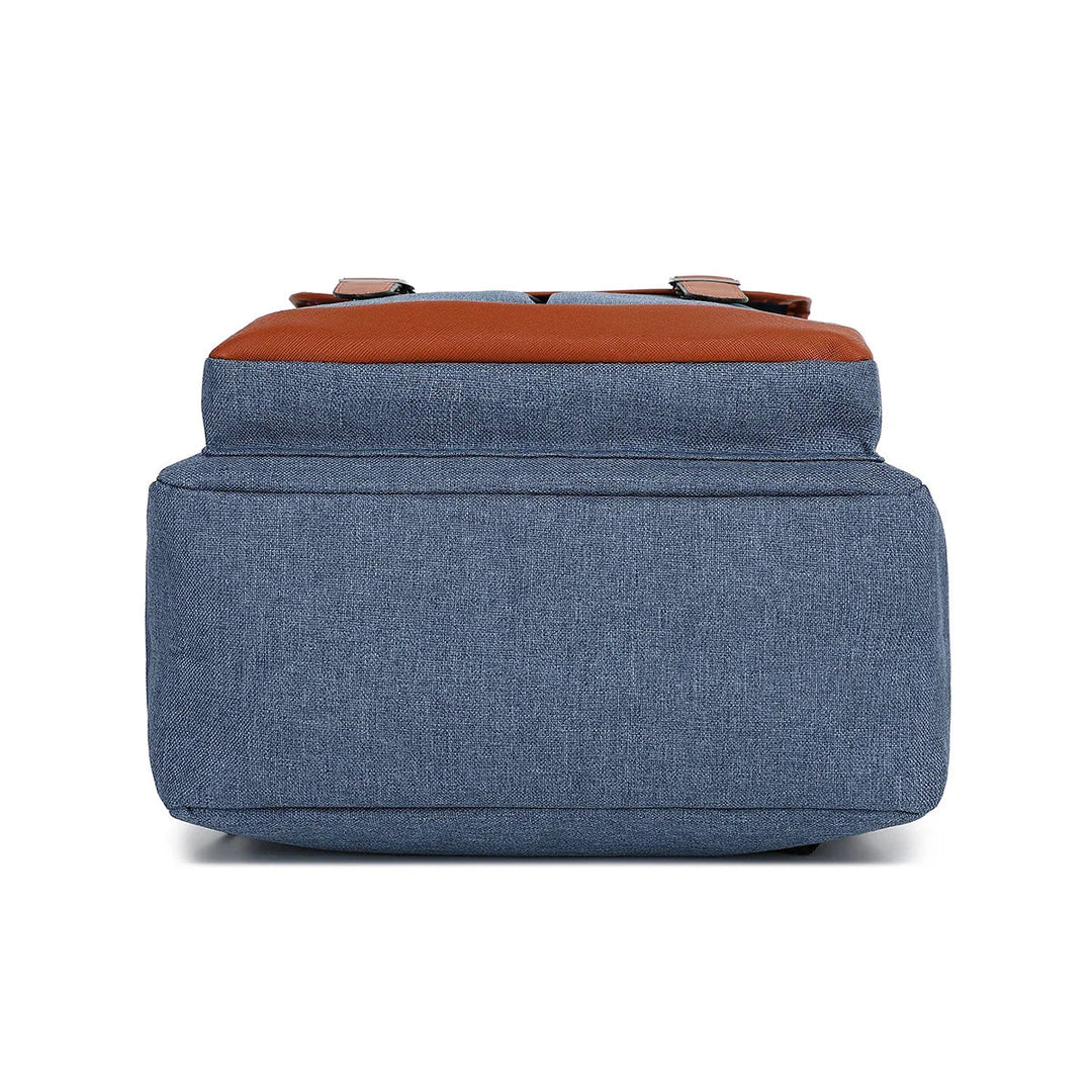 Waterdichte laptoprugzak van canvas, veelzijdig met veel vakken, verkrijgbaar in klassieke kleuren, unisex design.