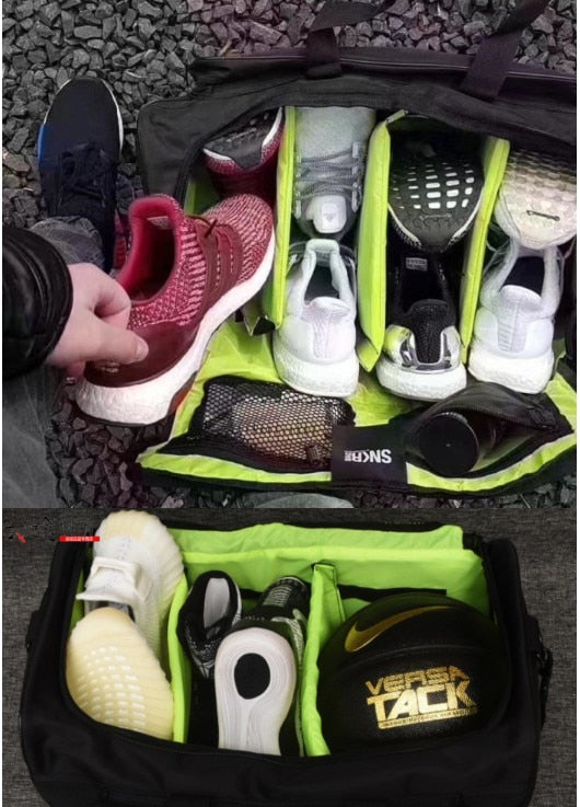 Apart schoenenvak in waterdichte sneakertas, houdt schoenen gescheiden en beschermt overige bagage.