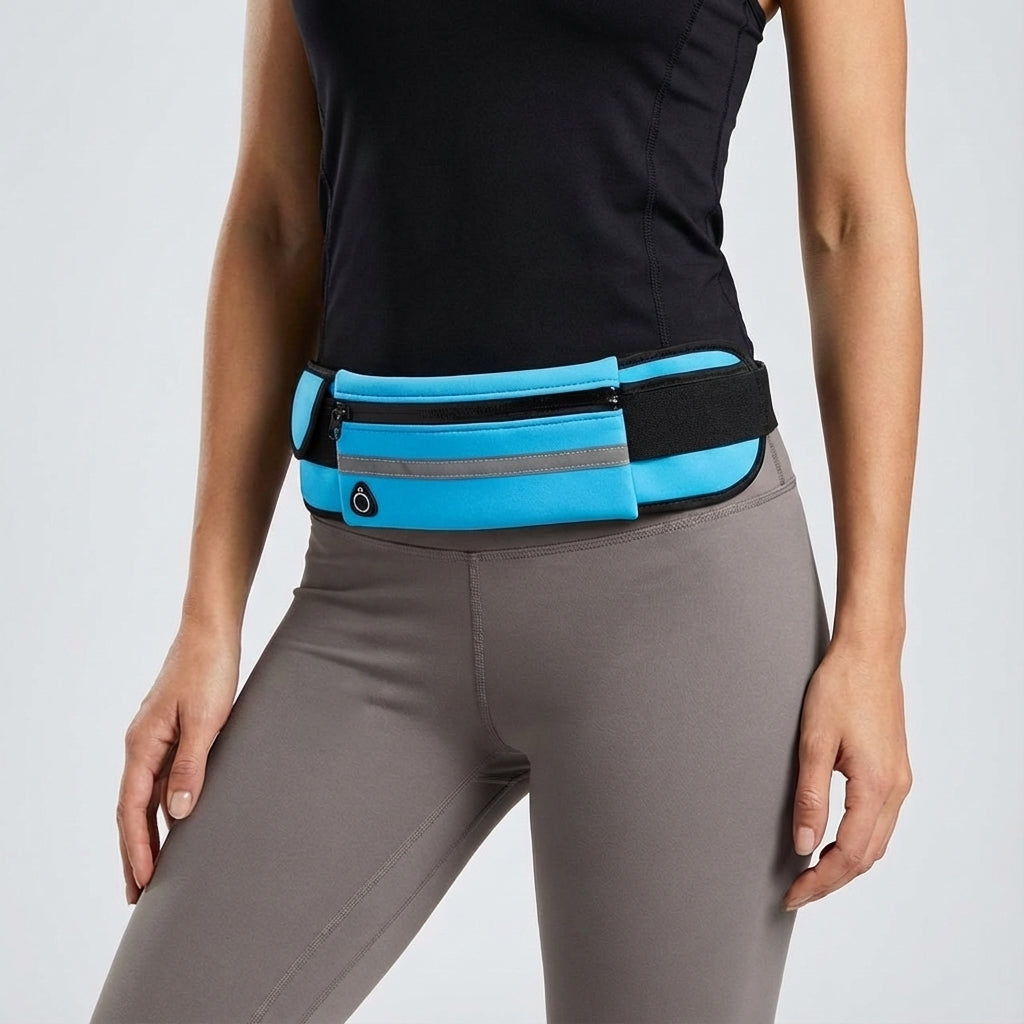 Veelzijdige waterdichte runningbelt/sporttas; perfect voor telefoon, sleutels bij fitness & hardlopen.
