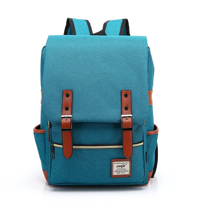 Blauwe waterdichte Valtro rugzak: perfecte uniseks schooltas of laptoprugzak met modern design.