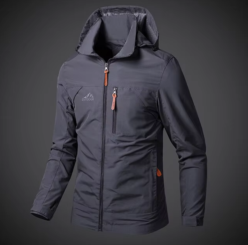 Arvid Collectie waterdichte herenjas, winddicht en functioneel voor outdoor avonturen en reizen.