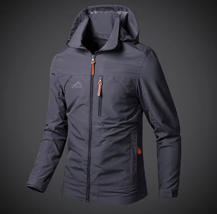 Arvid Collectie waterdichte herenjas, winddicht en functioneel voor outdoor avonturen en reizen.