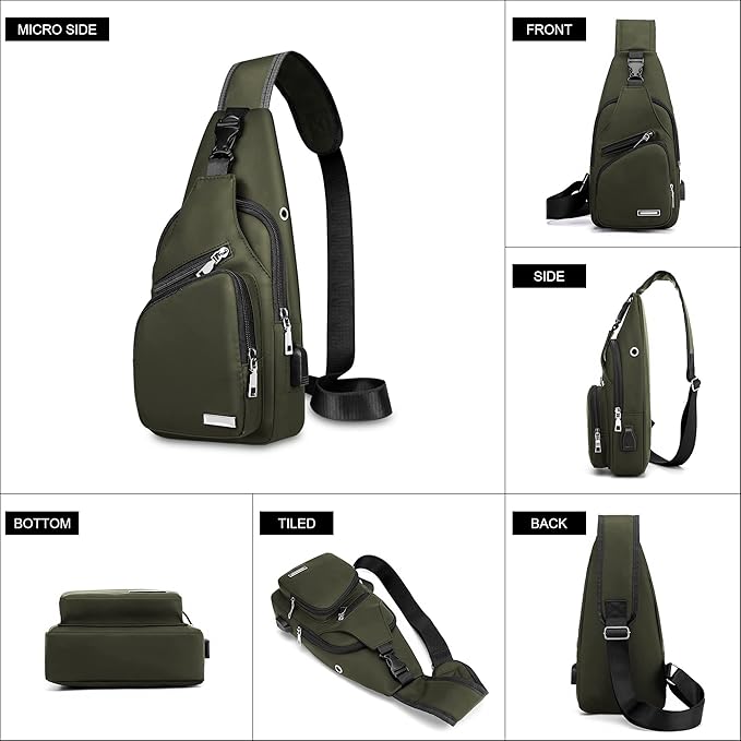 WaveSling multifunctionele waterdichte sling bag, bruikbaar als crossbody, schouder- of rugtas.