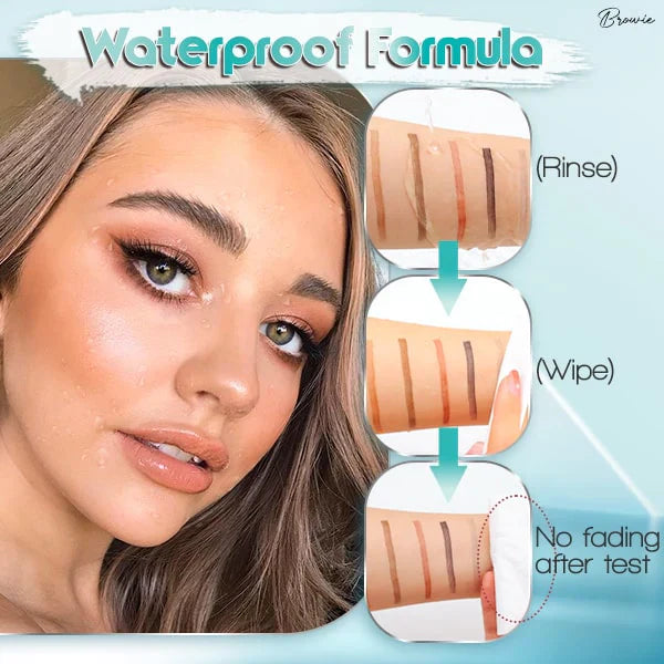 Set van wenkbrauwpennen in diverse kleuren voor perfecte, waterbestendige wenkbrauwen make-up.