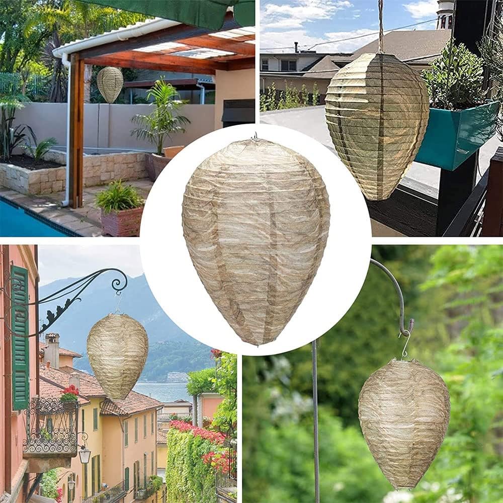 Wespennest Afweerlamp met hangend beschermingsnet voor insectenwering in de tuin, moderne lichtbron, milieuvriendelijk