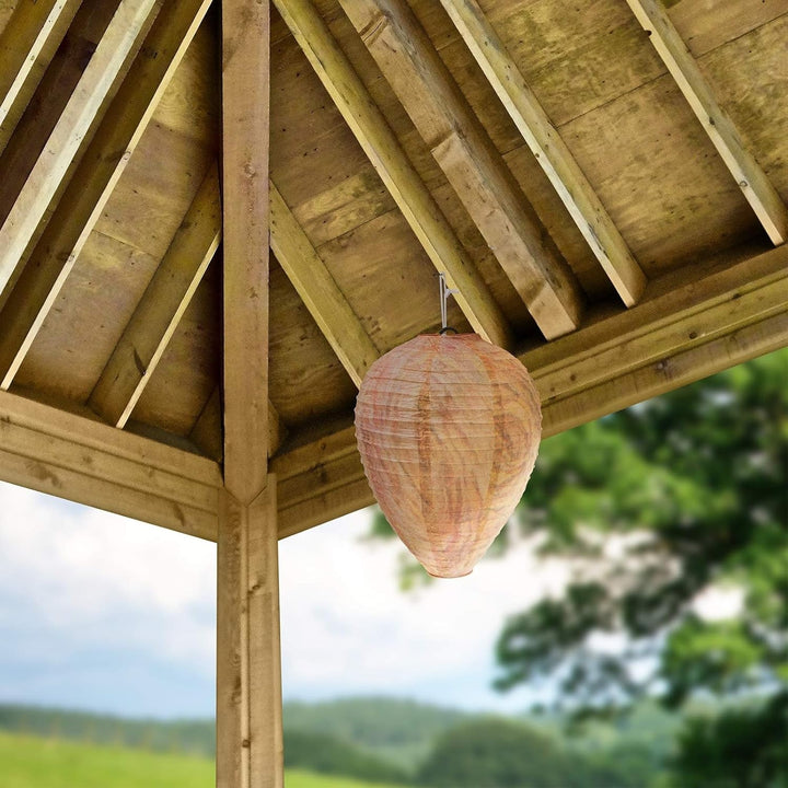 Wespennest Afweerlamp met hangend beschermingsnet voor insectenwering in de tuin, moderne lichtbron, milieuvriendelijk
