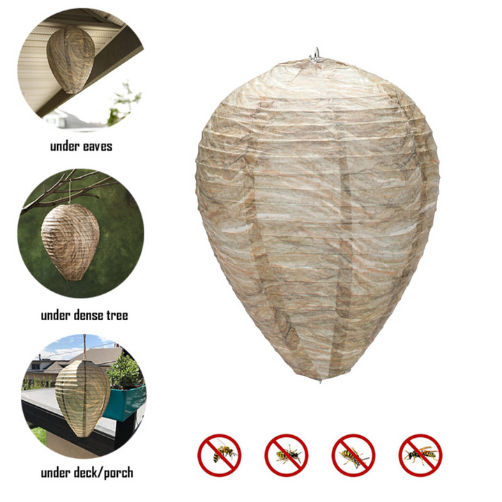 Wespennest Afweerlamp met hangend beschermingsnet voor insectenwering in de tuin, moderne lichtbron, milieuvriendelijk