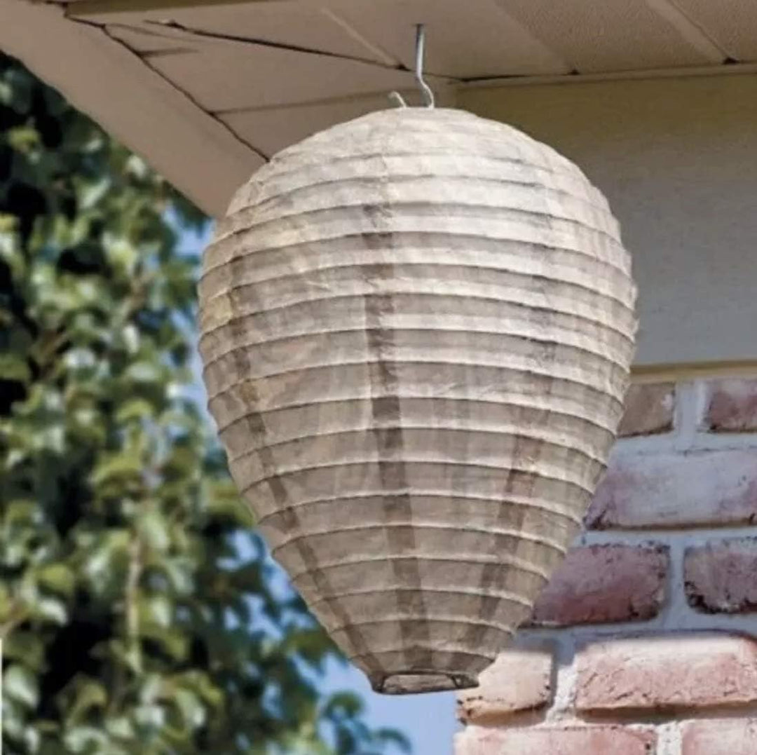 Wespennest Afweerlamp met hangend beschermingsnet voor insectenwering in de tuin, moderne lichtbron, milieuvriendelijk