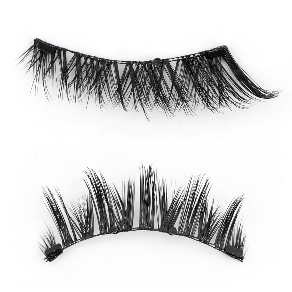 Herbruikbare magnetische wimpers zonder lijm, volumineuze 3D-look, eenvoudige toepassing, veilige bevestiging, damesaccessoire