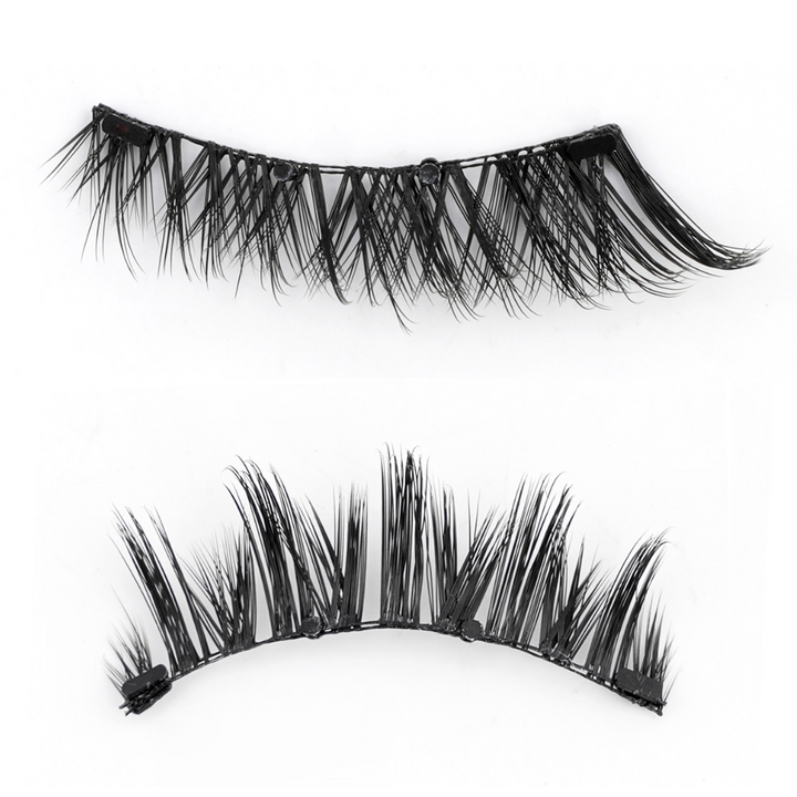 Herbruikbare magnetische wimpers zonder lijm, volumineuze 3D-look, eenvoudige toepassing, veilige bevestiging, damesaccessoire