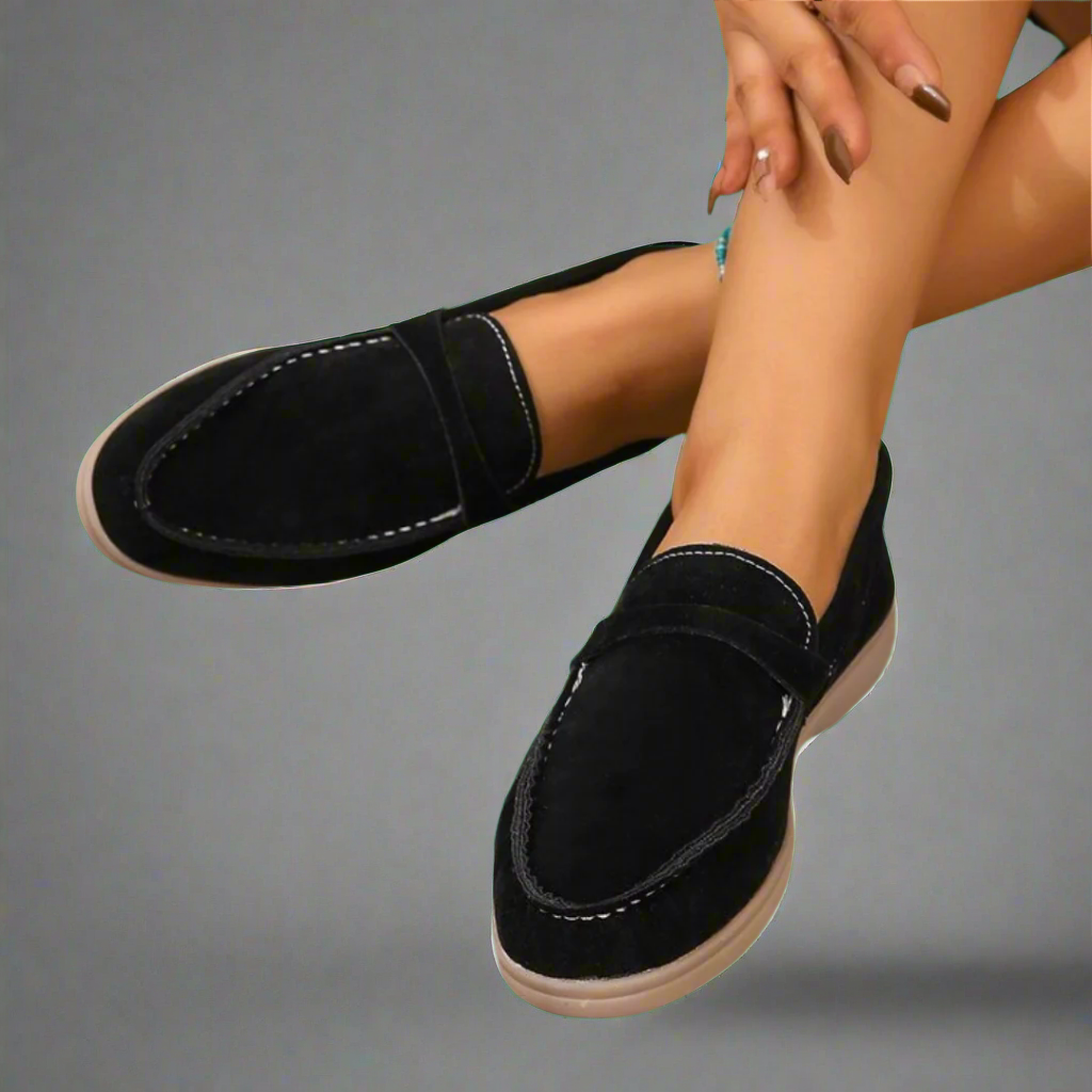 Matilda loafers, comfortabele damesslippers, élégant design, antislipzool