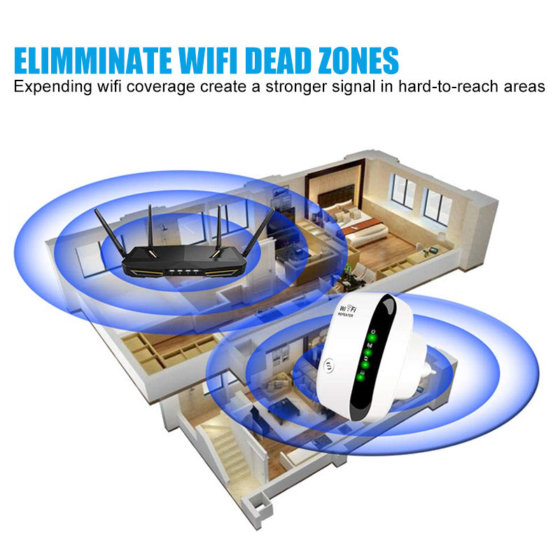 Installatie van de WiFi signaalversterker voor een stabiele internetverbinding.