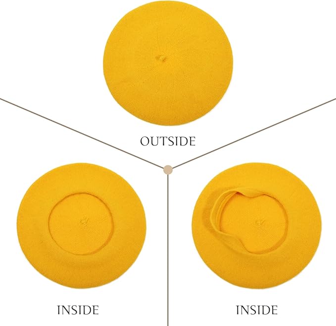 Wollen baret, tijdloos design, in elegante kleur, van zachte wol voor warme winterdagen.