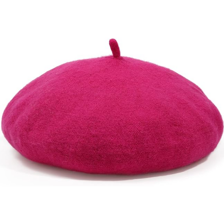 Wollen baret, tijdloos design, in elegante kleur, van zachte wol voor warme winterdagen.