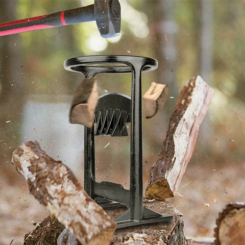 Detail van de WoodSplitter houtsplijter. Robuuste constructie voor veilig en snel haardhout splijten.