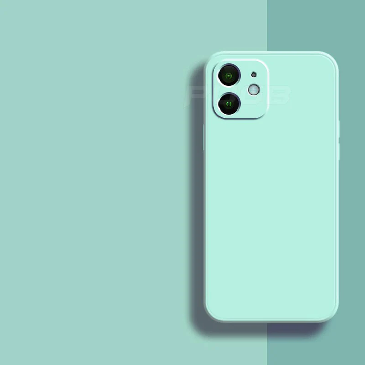 Flexibel siliconen iPhone hoesje voor iPhone 12, duurzame telefoonhoes in diverse kleuren verkrijgbaar.