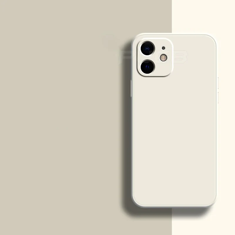 Mat zwart siliconen iPhone hoesje voor iPhone 12, voelt prettig aan en voorkomt vingerafdrukken.