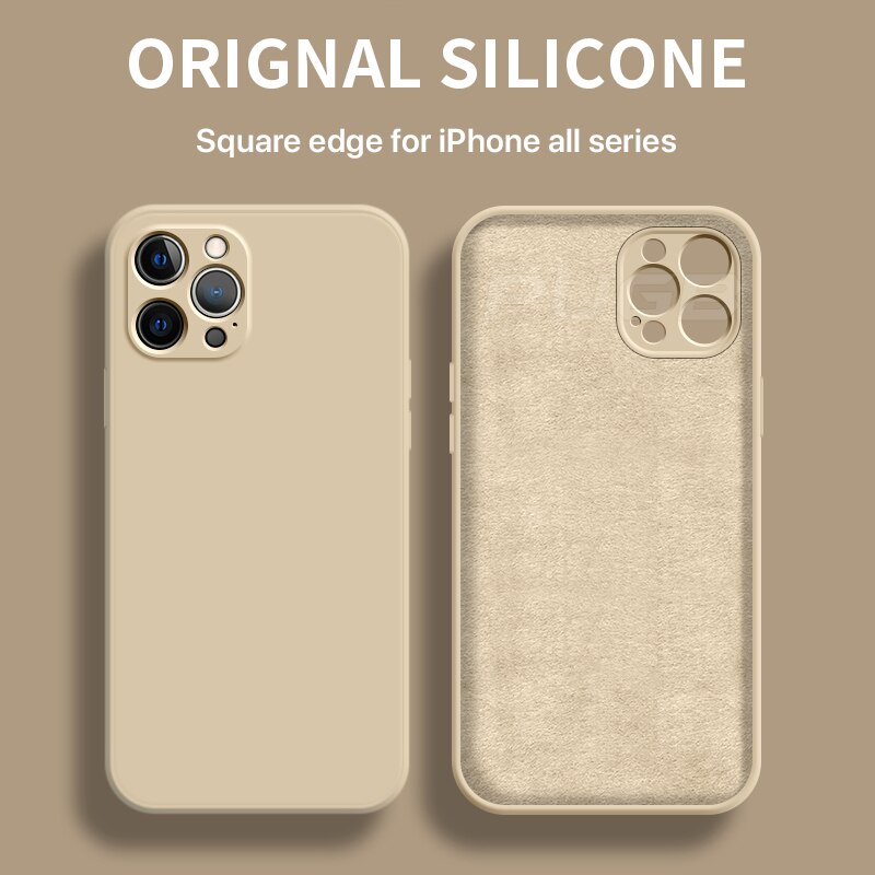 Duurzaam siliconen beschermhoesje voor iPhone 11, 12, 13. Slank, schokabsorberend en stijlvol.