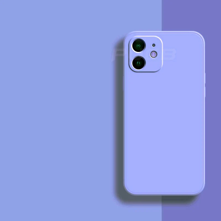Zijdezacht siliconen telefoonhoes voor iPhone 11, 12, 13. Comfortabele grip en volledige bescherming.
