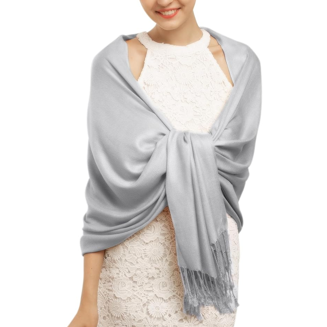 Trendy Eleanor pashmina sjaal; luxe kasjmier look dames stola, ideaal als cadeau voor vrouw.