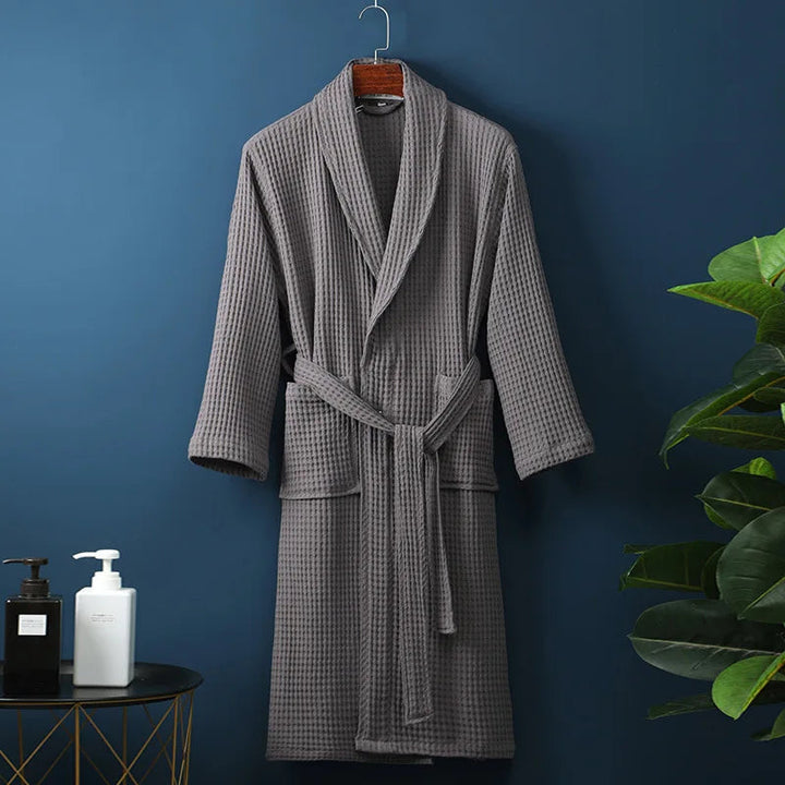 Unisex katoenen badjas van hoge kwaliteit, biedt comfort en warmte voor hem en haar.
