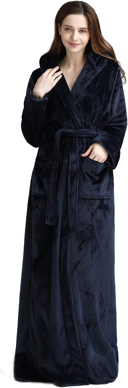 Knusse uniseks fleece badjas met capuchon, zacht en warm voor dagelijks comfort.