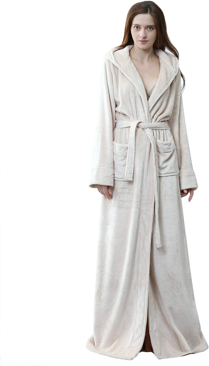 Hoge kwaliteit uniseks fleece badjas met capuchon, ultrazacht voor maximale relax.