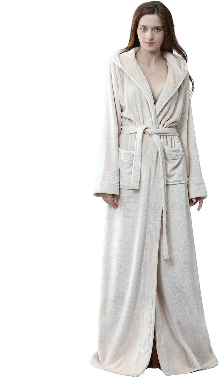 Hoge kwaliteit uniseks fleece badjas met capuchon, ultrazacht voor maximale relax.