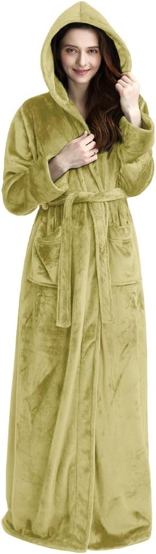 Warme en zachte uniseks badjas van fleece met capuchon, jouw ideale relaxmaatje.