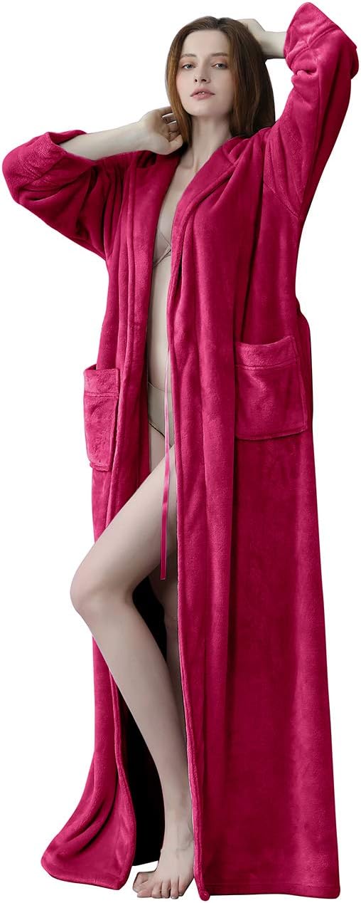 Ultiem zachte uniseks fleece badjas met capuchon, de perfecte keuze voor comfort.
