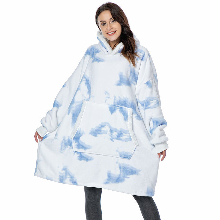 Zachte hoodie deken van pluche, ideale loungewear voor iedereen.