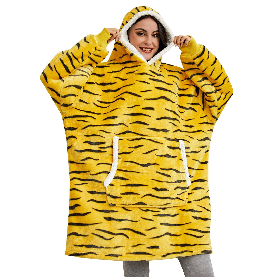 Heren sweatshirt deken, oversized comfort voor relaxte tijden thuis.